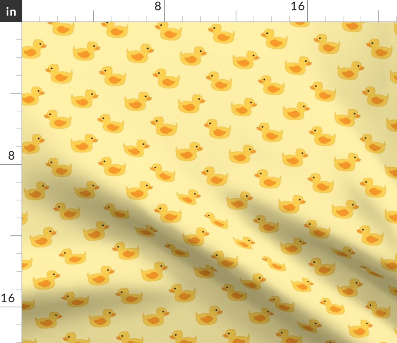Rubber Duck Yellow Shower Kids Easter Nursery Custom Printed Fabric by Spoonflower Various Fabrics by the Yard or Fat Quarter
